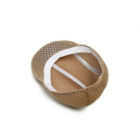 UNISEX flat mesh beret CAP golf cabbie HAT newsboy - Picture 8 of 8